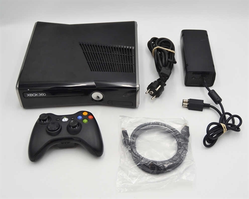 XBOX 360 Console - Black - Slim 250GB - SNR 179626404608 (B Grade) (Used)